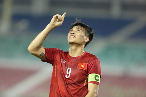 Công Vinh có thành tích ghi bàn rất cao cho tuyển Việt Nam. Ảnh: Đức Đồng.