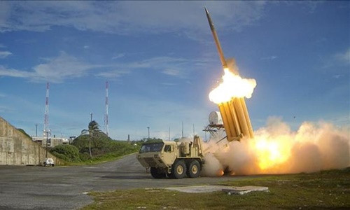 Hệ thống phòng thủ tên lửa tầm cao giai đoạn cuối (THAAD). Ảnh: Press TV.