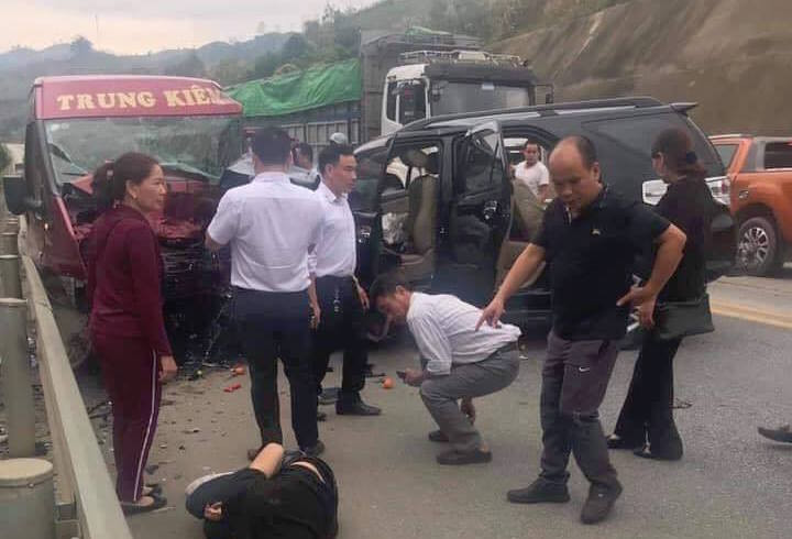 Hiện trường vụ tai nạn.