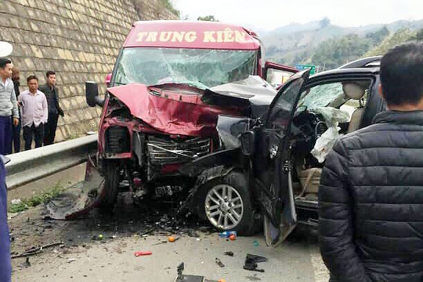 Hiện trường vụ tai nạn.