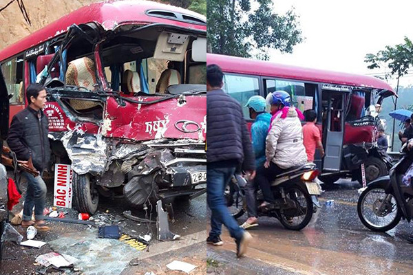 Hiện trường vụ tai nạn.