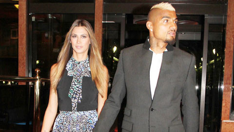 Nguyên nhân Boateng nổi cơn điên vì cô bồ Melissa... quá đẹp.