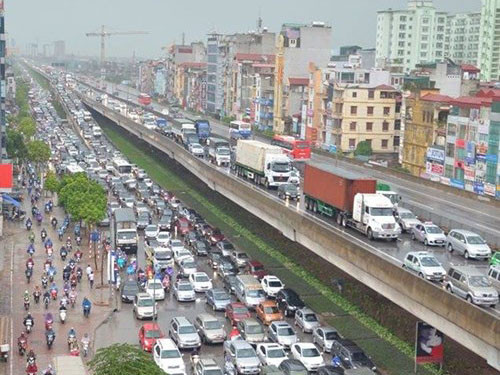 [VIDEO] Hà Nội tắc đường, ngập nặng sau mưa lớn