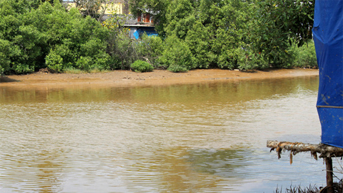 Sông Bạc Liêu, nơi nữ sinh thiệt mạng.