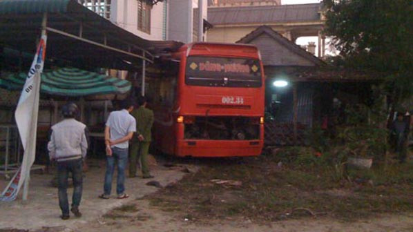 Hiện trường vụ tai nạn.