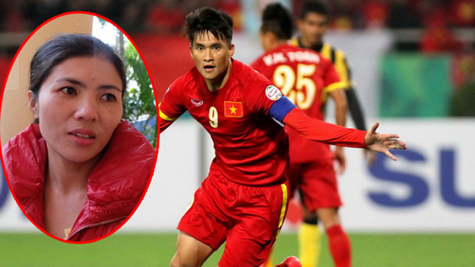 Công Vinh và chị gái. Ảnh: TL.