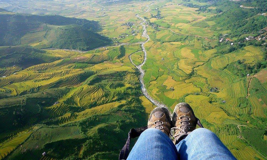 Mù Cang Chải đẹp ngỡ ngàng nhìn từ bầu trời 