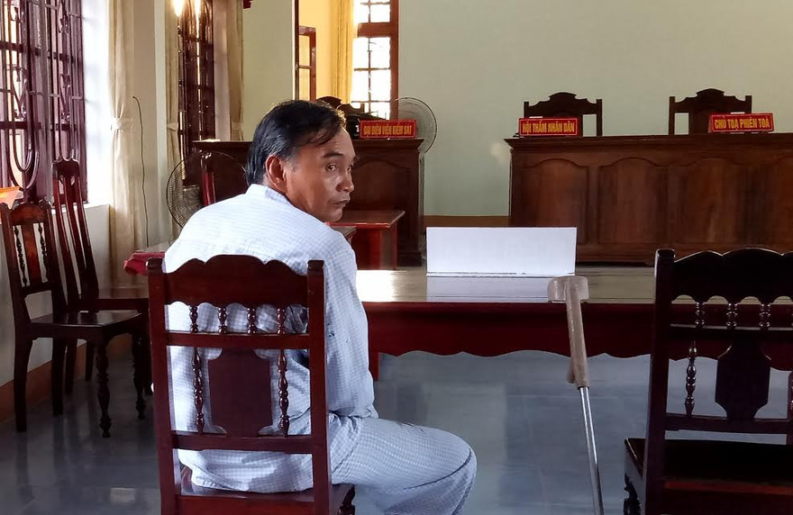 Ông Nguyễn Khắc Hiếu tại phiên tòa ngày 28/9.