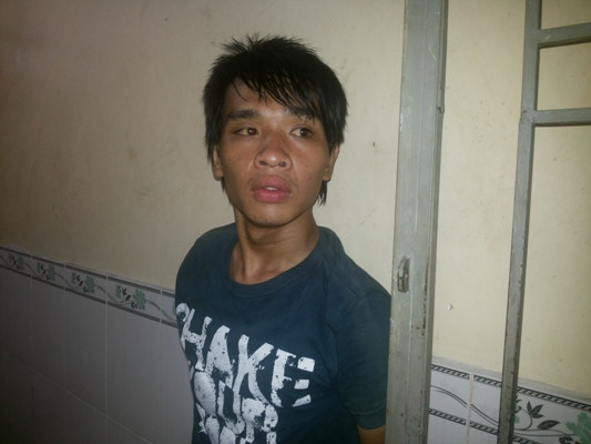 Trịnh Hoàng Biển tại cơ quan điều tra. 