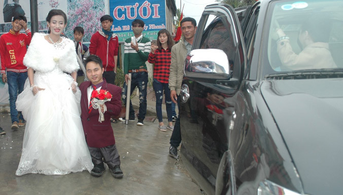 Ngày hành phúc của vợ chồng anh Quý, chị Giang.