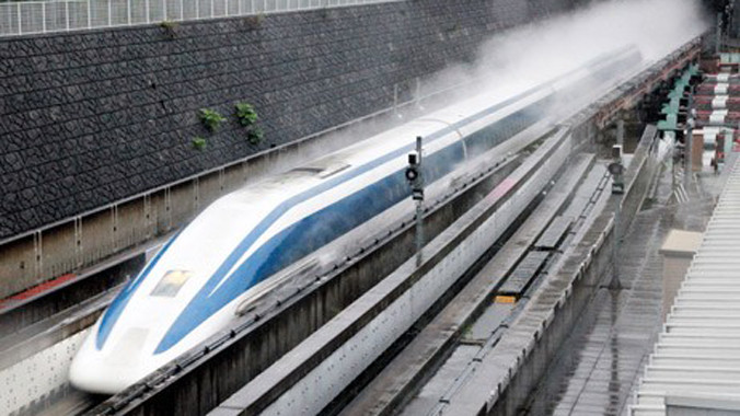 Tàu đệm từ thế hệ mới của Nhật Bản. Ảnh: CNN.