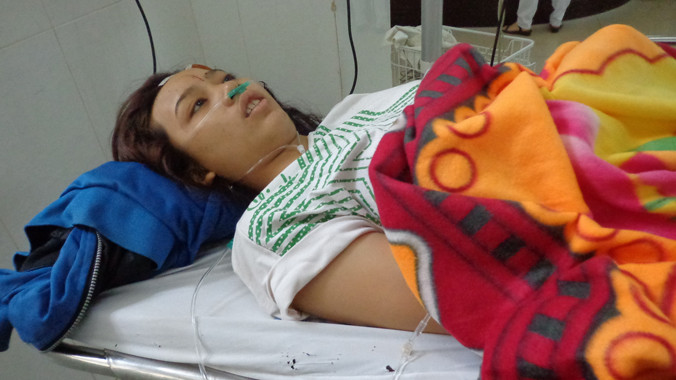 Nạn nhân sống sót tại bệnh viện.