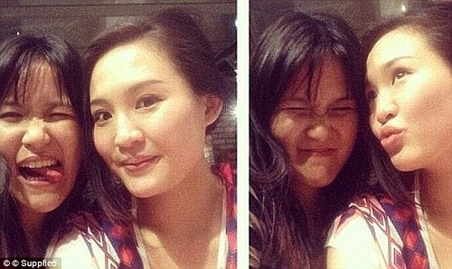 Wongso (trái) và Mirna (phải) từng ở chung nhà thời học đại học ở Sydney, Australia. Ảnh: 7News.