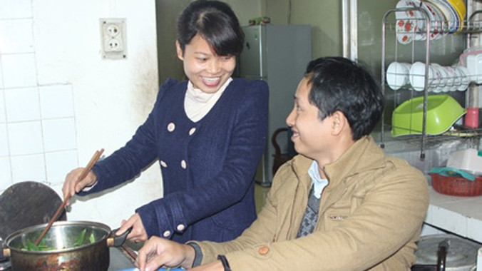 Cuộc sống hạnh phúc của chị Nhung và anh Mai Anh. Ảnh: P.B.