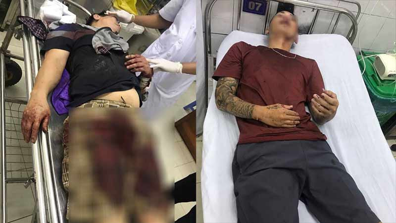 Ông Hào và anh Đức bị thương khá nặng