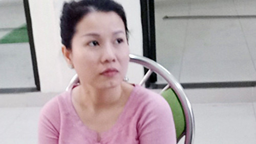 Uyên tại cơ quan điều tra. Ảnh: C.A