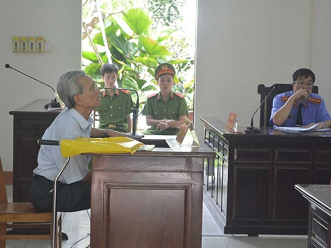 Ông Nguyễn Khắc Thủy tại phiên tòa phúc thẩm