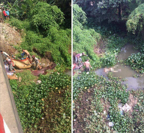 Thi thể nam thanh niên có nhiều hình xăm được phát hiện trong tình trạng lõa thể ở khu vực sông Bắc Hưng Hải