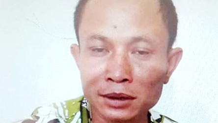 Đối tượng Nguyễn Văn Quân tại cơ quan điều tra