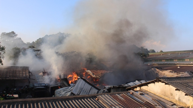 Hiện trường vụ cháy.