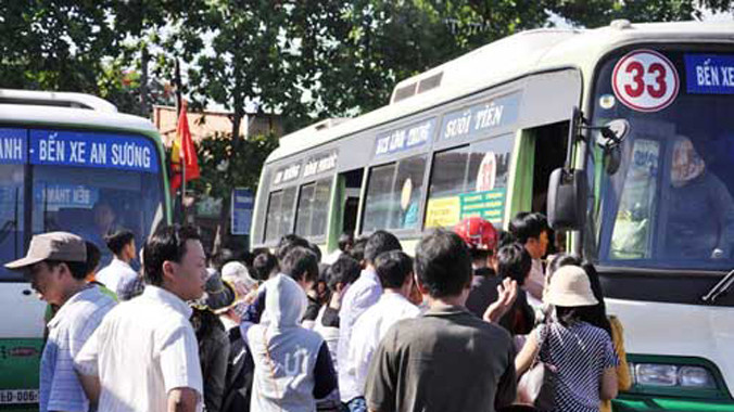 HTX 19/5 đã lắp đặt camera trên 51 chiếc xe buýt chạy tuyến số 33 Ảnh minh họa.