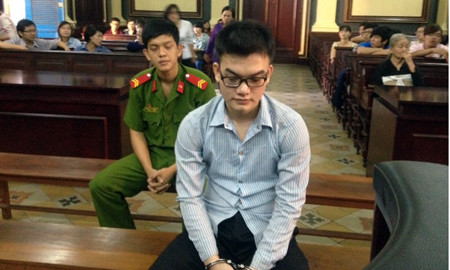 Bị cáo Quang tại tòa.