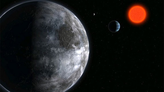 Một hành tinh ngoài hệ Mặt Trời. Ảnh: NASA.