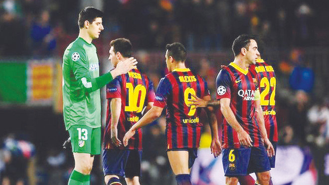 Một Barca quá rệu rã không thể tiến vào bán kết Champions League. Ảnh: Getty Images