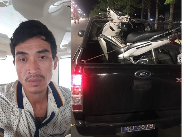 Nguyễn Ngọc Gia và xe máy cướp được