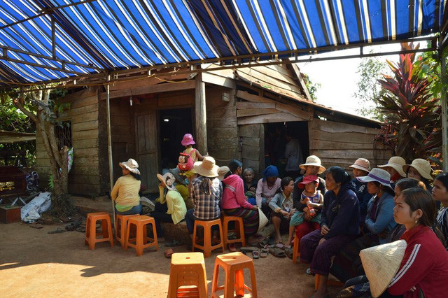 Gia đình đau xót tổ chức tang lễ cho cháu Đ.