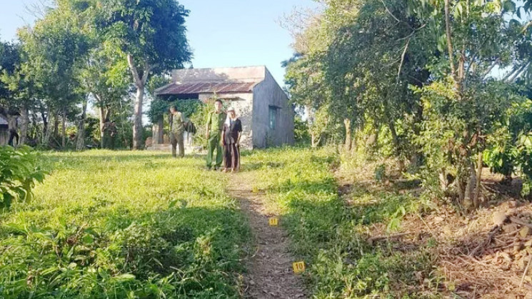Con đường vào nhà bà Màu, nơi ông T. tử vong