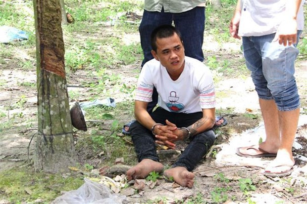 Hồ Minh Hiếu lúc bị bắt