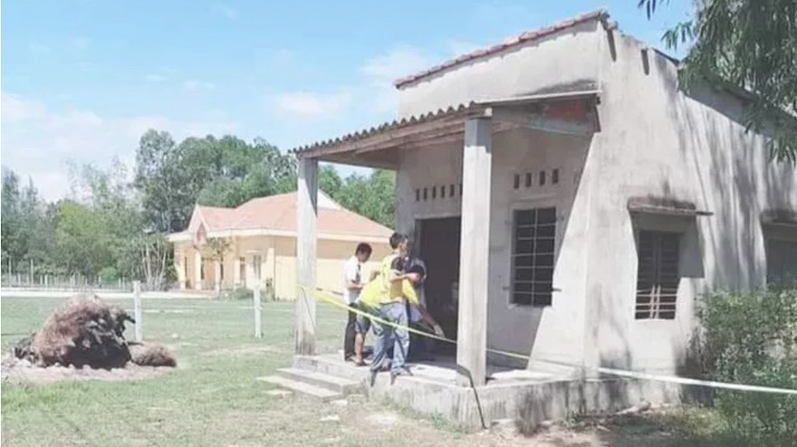 Căn nhà nơi xảy ra vụ án mạng. Ảnh: Người Lao Động