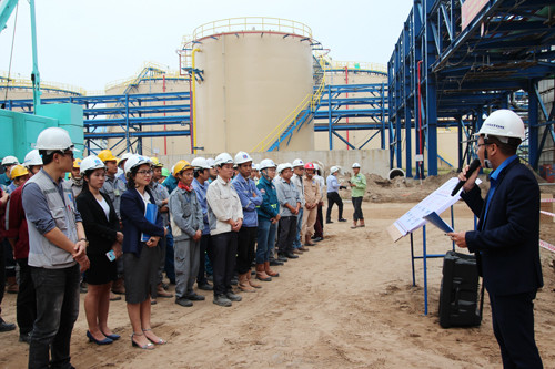 Toàn cảnh lễ phát động thi đua trên công trường Nhà máy Nhiệt điện Thái Bình 2