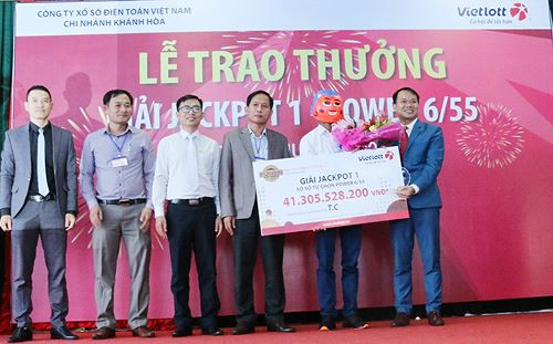 Anh T.C nhận giải Jackpot 1 trị giá 41,3 tỷ đồng