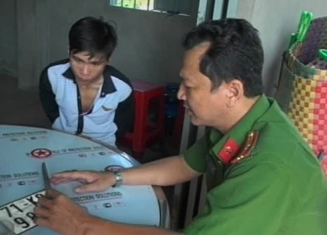 Thương bị tạm giữ điều tra. Ảnh C.A