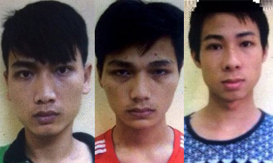 Ba nghi phạm trong vụ án. Ảnh: CTV