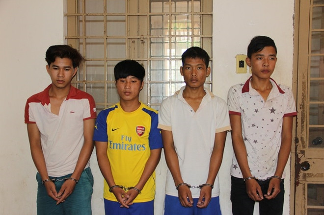 Các đối tượng tại cơ quan Công an