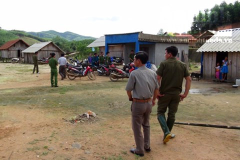 Khu vực nơi bà Hương bị đánh dẫn đến tử vong