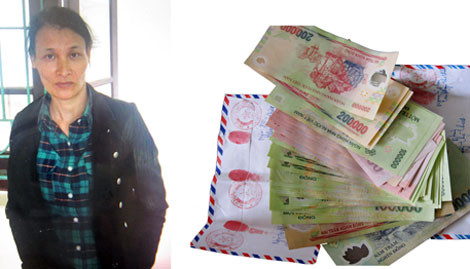 Đối tượng Đặng Thị Thiết cùng tang vật