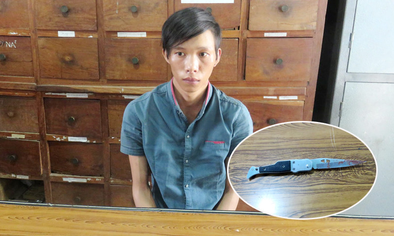 Đối tượng Nguyễn Ngọc Tâm và hung khí