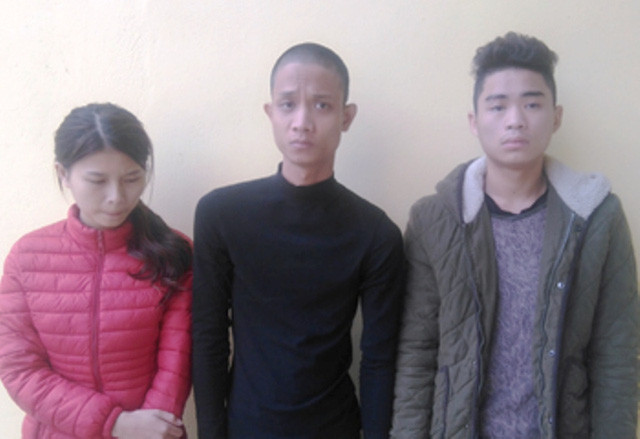 Các đối tượng sử dụng ma túy bị bắt quả tang