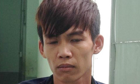 Đối tượng Giàu tại cơ quan công an - Ảnh: Tuấn Thành