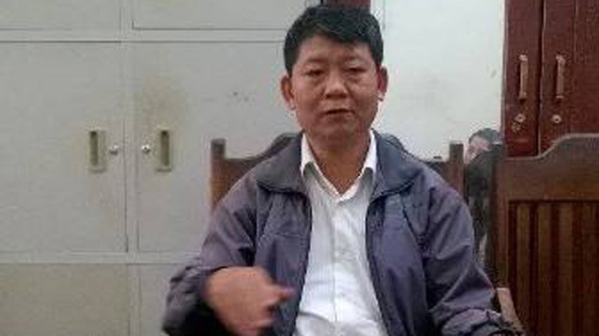 Trưởng công an xã Cẩm Phúc cung cấp thông tin ban đầu về án mạng.