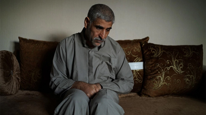 Ông Hassan Abu Ahmed sau khi được giải cứu. Ảnh: WP.