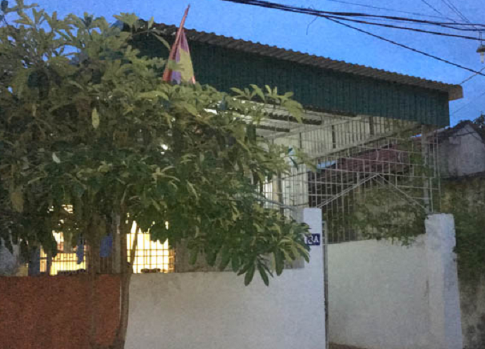 Ngôi nhà nơi xảy ra vụ việc. 