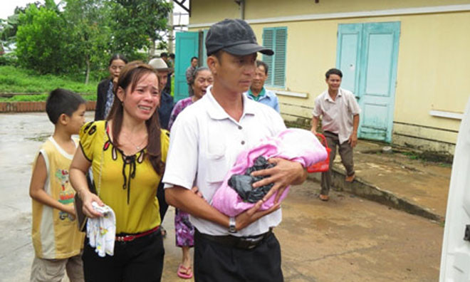 Nỗi đau của gia đình nạn nhân.