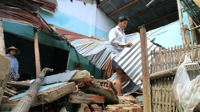 Thiên tai gây hậu quả nặng nề tại miền Trung. ảnh: Nguyễn Huy