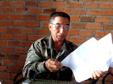 Ông Nhật - người làm đơn tố cáo