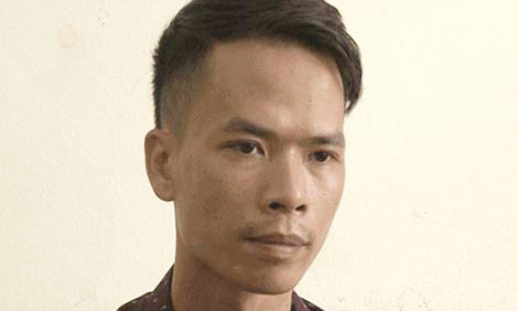 Đối tượng Khúc Xuân Tôn tại cơ quan Công an